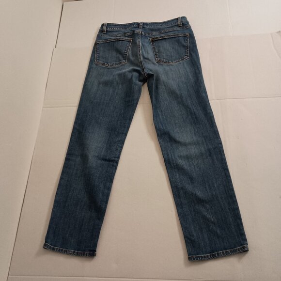 2 Pairs Talbots Classic Heritage Medium Wash Straight Leg Jeans Women’s Size 6 - Picture 10 of 16